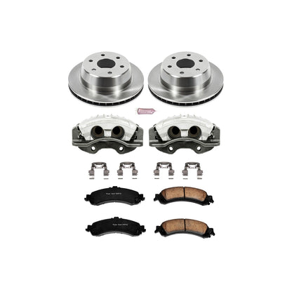 PowerStop Rear Brake Kit with Calipers | 2002–2006 Cadillac Escalade (KCOE2046)