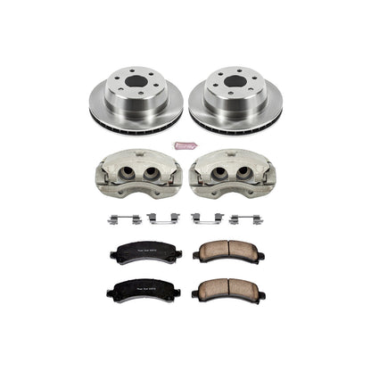 PowerStop Rear Brake Kit with Calipers | 2003–2006 Cadillac Escalade (KCOE2047)