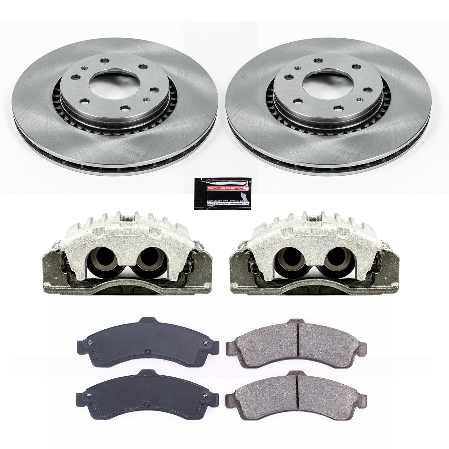 PowerStop Front Autospecialty Brake Kit with Calipers | 2005 Saab 9-7x (KCOE2061A)