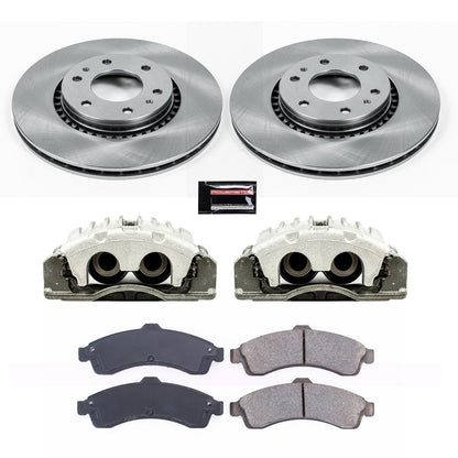 PowerStop Front Autospecialty Brake Kit with Calipers | 2005 Saab 9-7x (KCOE2061A)