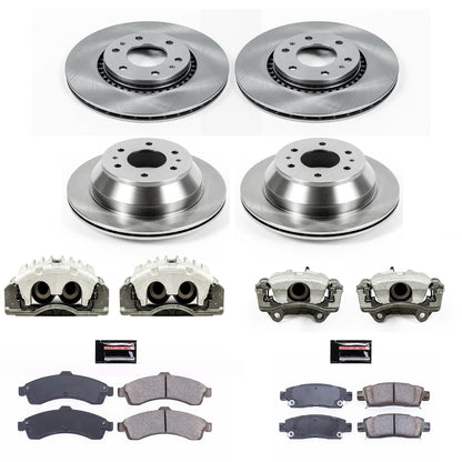 PowerStop Front & Rear Autospecialty Brake Kit with Calipers | 2005 Saab 9-7x (KCOE2062A)