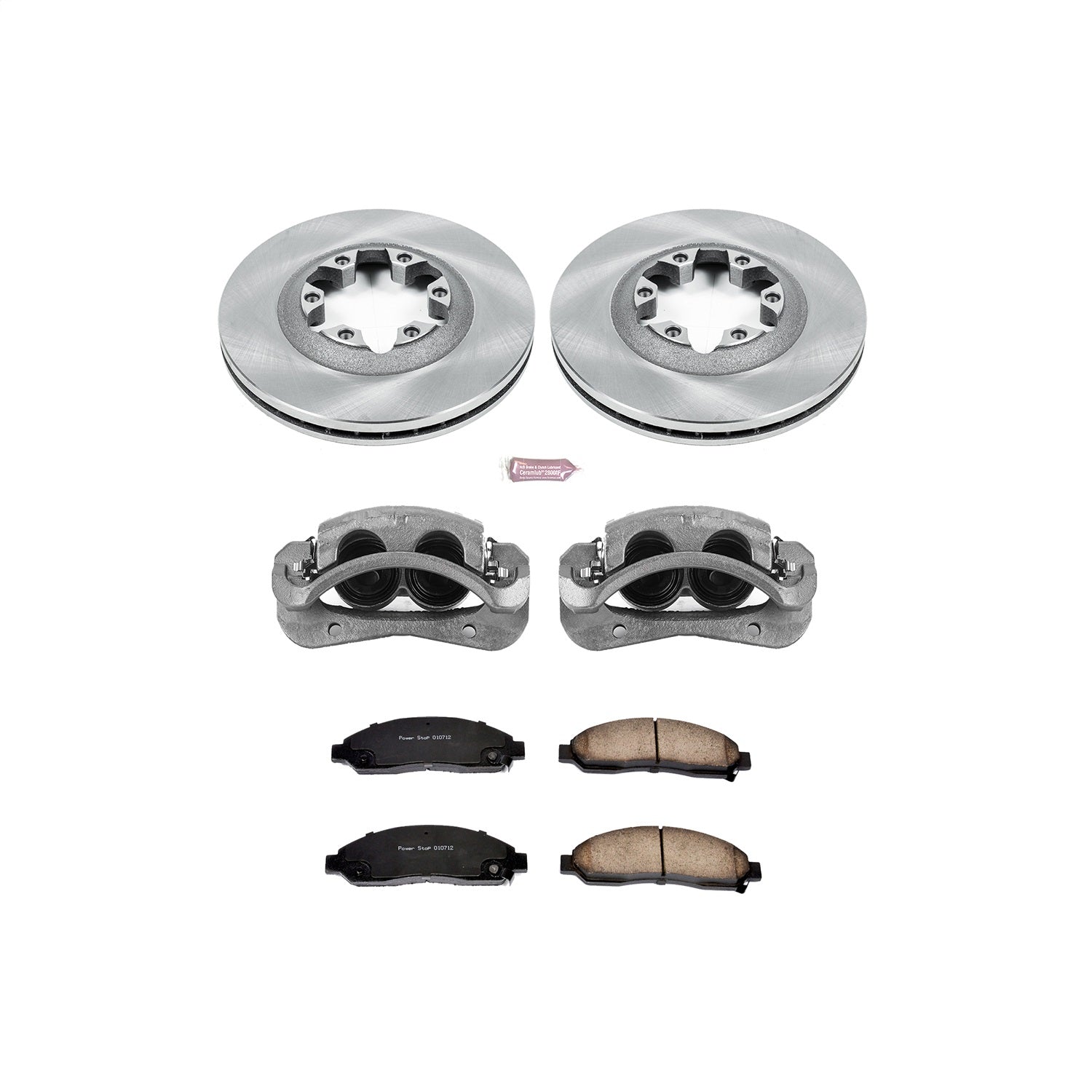 PowerStop Front Autospecialty Brake Kit with Calipers | 2004–2008 Chevrolet Colorado (KCOE2066)