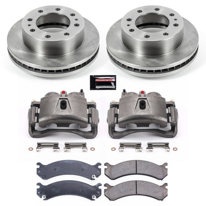 PowerStop Front Autospecialty Kit with Calipers | 2007–2010 GMC Sierra 3500 HD (KCOE2071A)