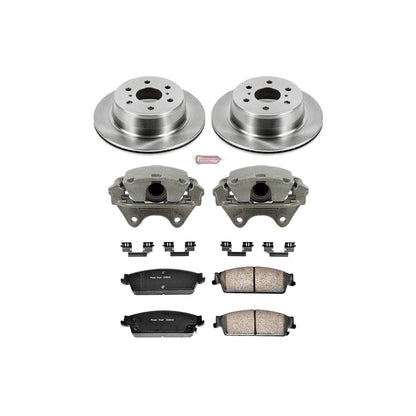 PowerStop Rear Brake Kit with Calipers | 2007–2014 Cadillac Escalade (KCOE2083)