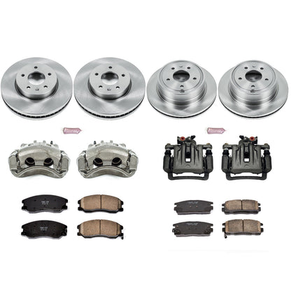 PowerStop Front & Rear Autospecialty Kit with Calipers | 2012–2015 Chevrolet Captiva Sport (KCOE2091)