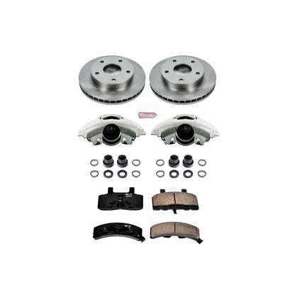 PowerStop Front Autospecialty Brake Kit with Calipers | 1994–1999 Dodge Ram 1500 (KCOE2126)