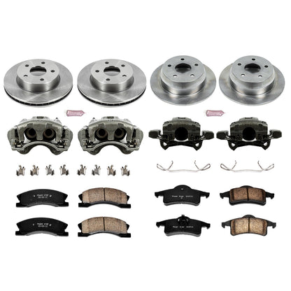 PowerStop Front & Rear Autospecialty Kit with Calipers | 1999–2004 Jeep Grand Cherokee (KCOE2150)