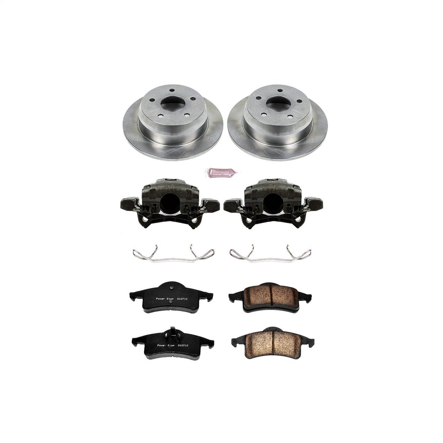 PowerStop Rear Brake Kit with Calipers | 1999–2004 Jeep Grand Cherokee (KCOE2151)