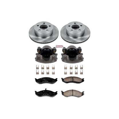 PowerStop Front Autospecialty Brake Kit with Calipers | 1999–2001 Jeep Cherokee (KCOE2152)