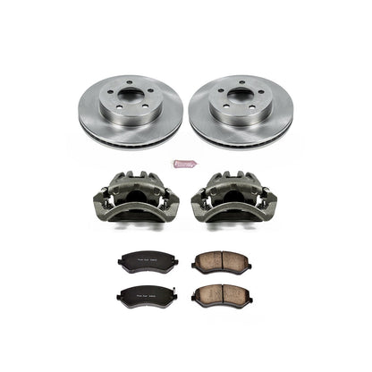 PowerStop Front Autospecialty Brake Kit with Calipers | 2002–2007 Jeep Liberty (KCOE2160)