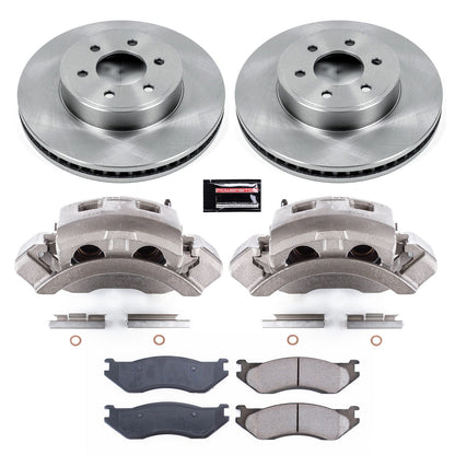 PowerStop Front Autospecialty Kit with Calipers | 2003 Dodge Durango (KCOE2178)
