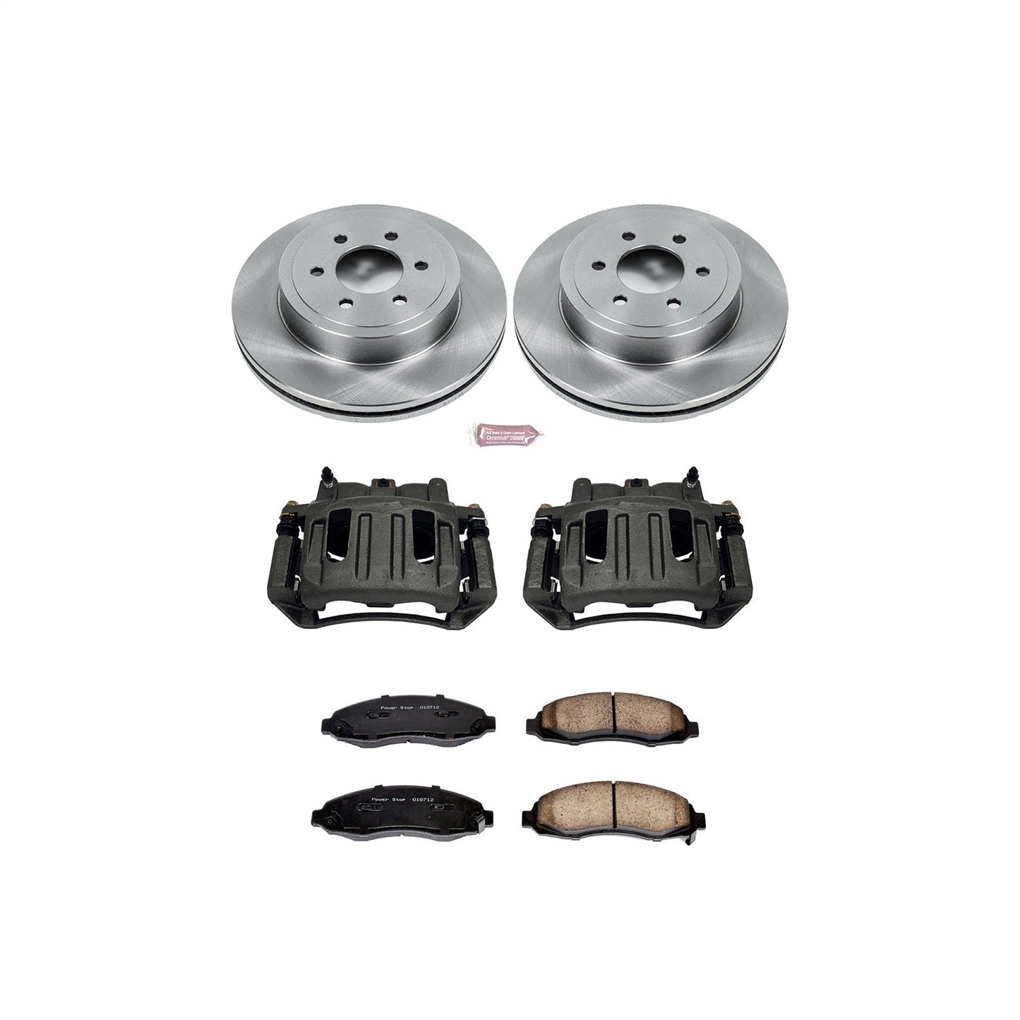 PowerStop Front Autospecialty Brake Kit with Calipers | 2003–2004 Dodge Dakota (KCOE2187)