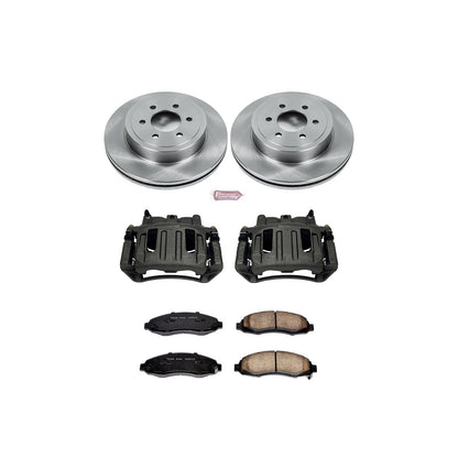 PowerStop Front Autospecialty Brake Kit with Calipers | 2003–2004 Dodge Dakota (KCOE2187)