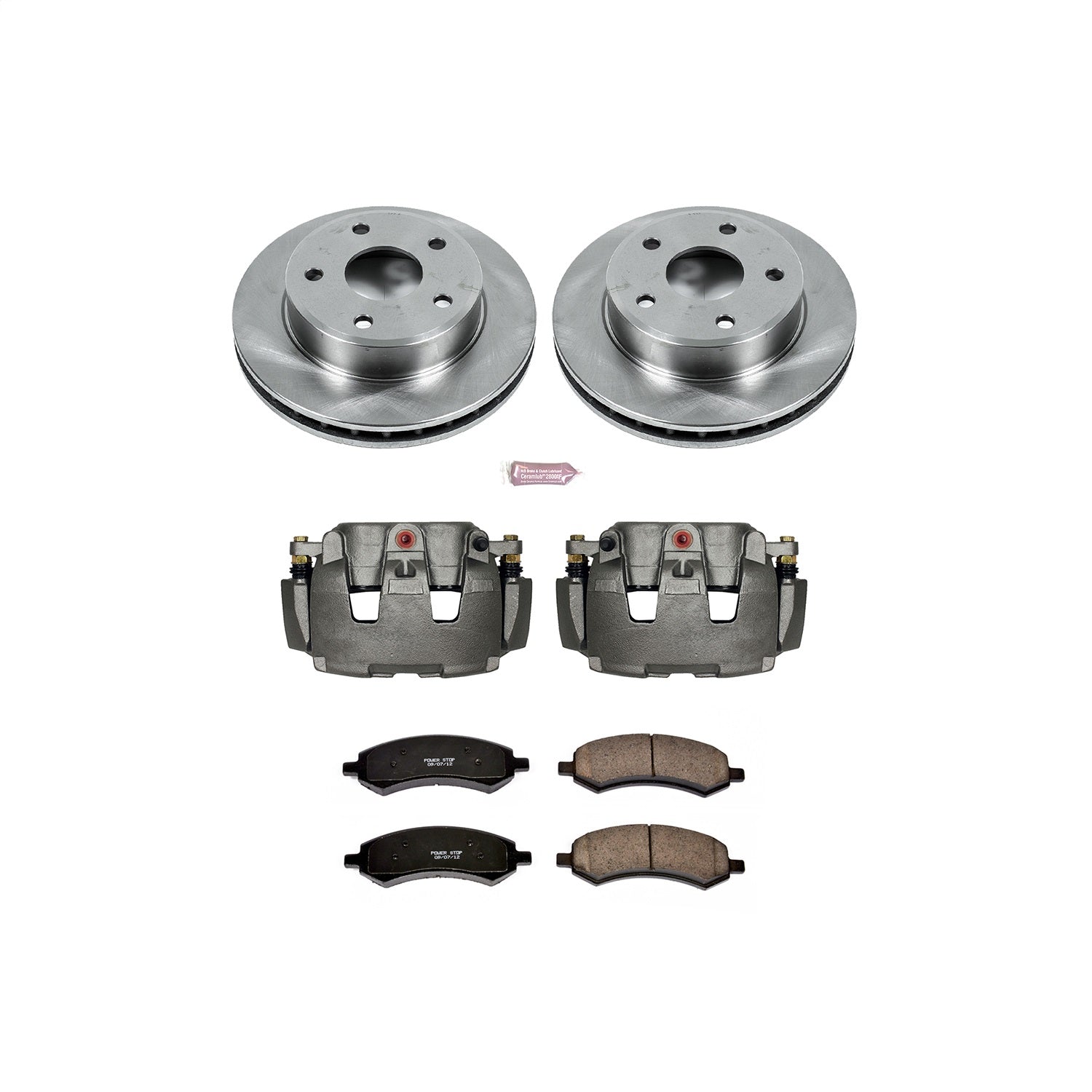 PowerStop Front Autospecialty Kit with Calipers | 2011 Ram Dakota (KCOE2193A)
