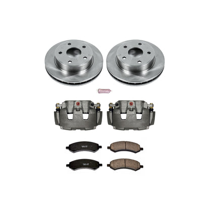 PowerStop Front Autospecialty Kit with Calipers | 2011 Ram Dakota (KCOE2193A)