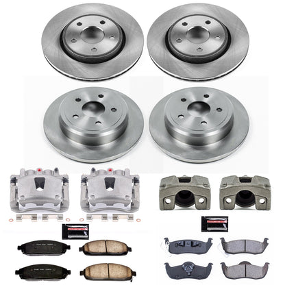PowerStop Front & Rear Autospecialty Kit with Calipers | 2006–2010 Jeep Commander (KCOE2220A)