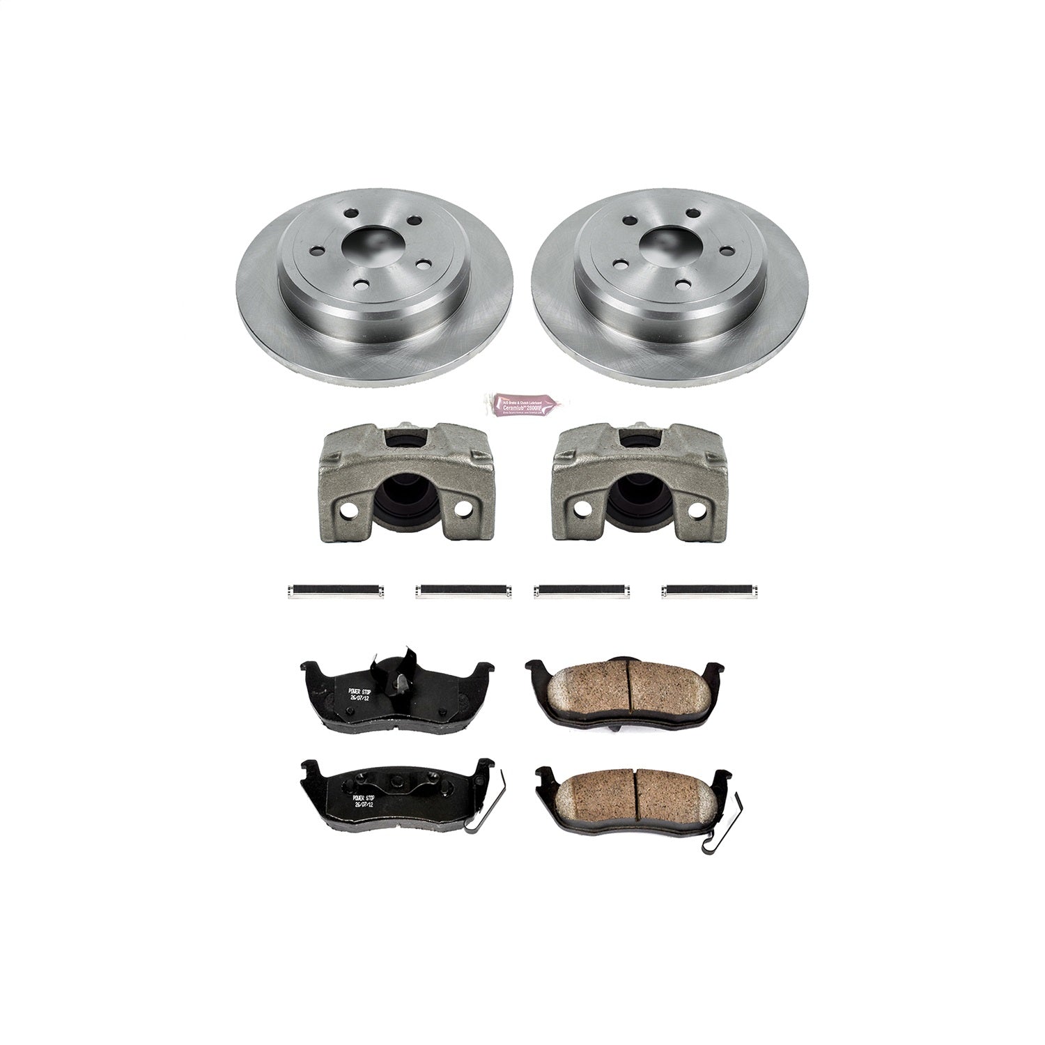 PowerStop Rear Autospecialty Brake Kit with Calipers | 2006–2010 Jeep Commander (KCOE2221)