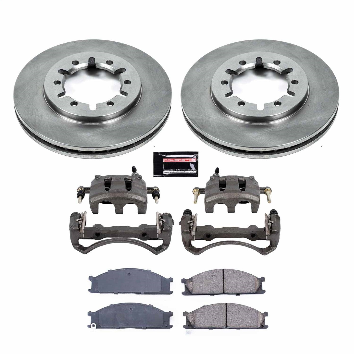 PowerStop Autospecialty Kit with Calipers | 1999–2002 Nissan Frontier (KCOE2278A)