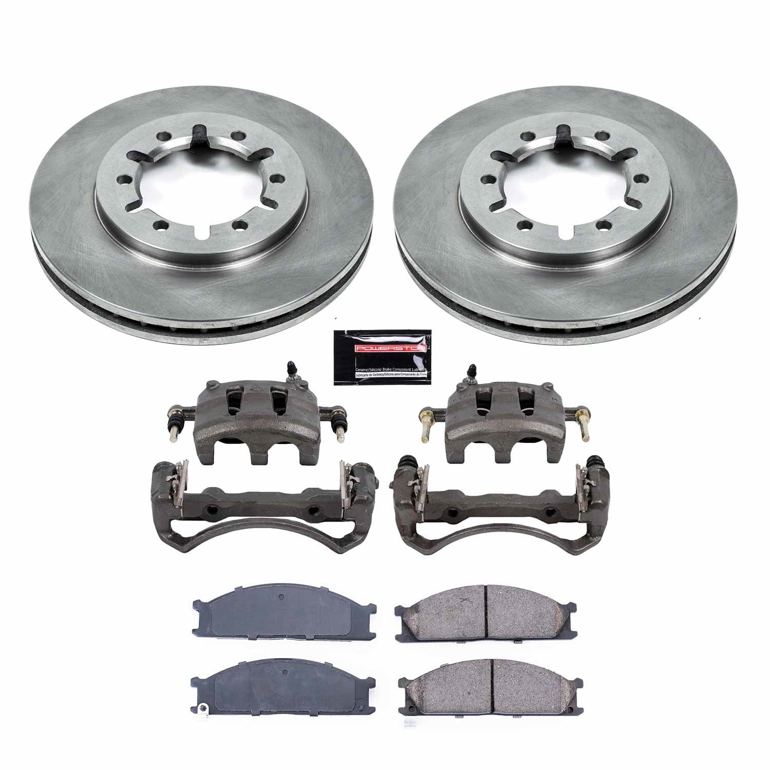 PowerStop Autospecialty Kit with Calipers | 1999–2002 Nissan Frontier (KCOE2278A)