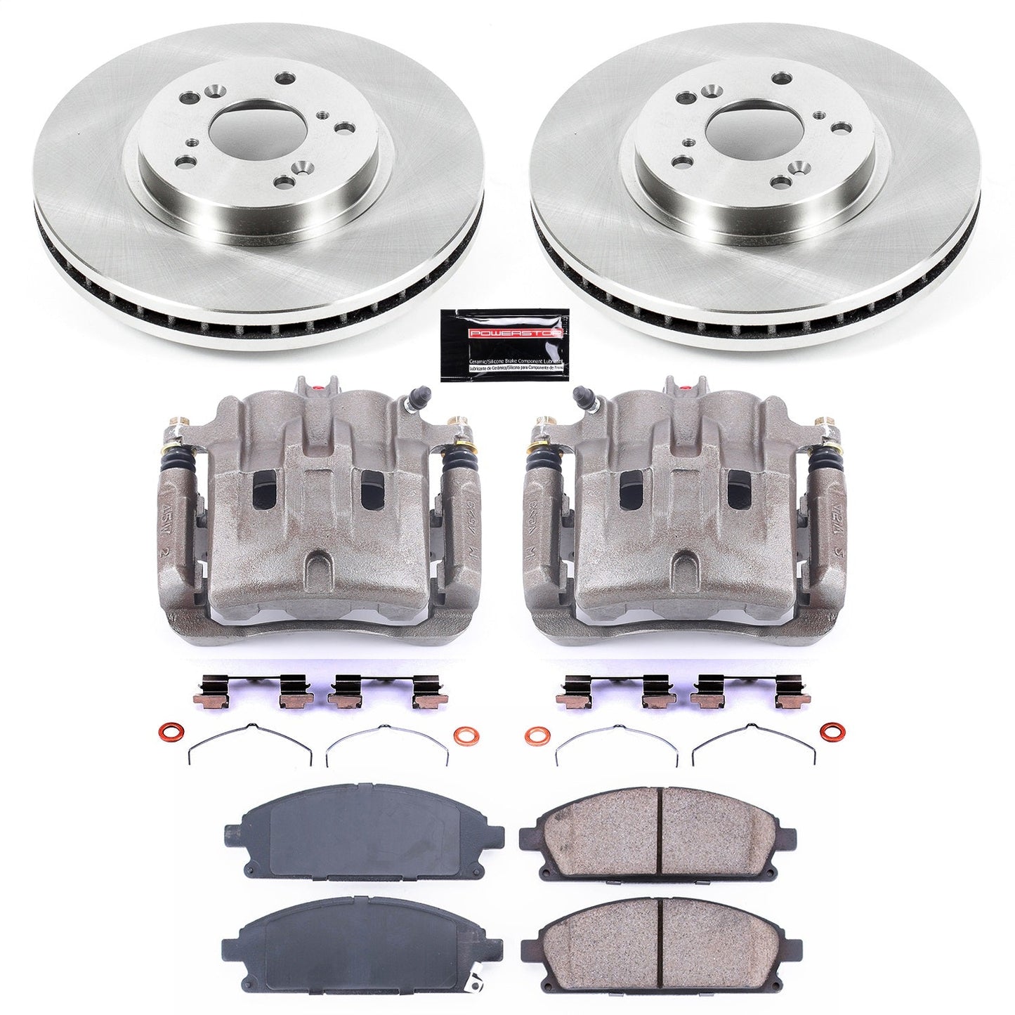 PowerStop Front Autospecialty Brake Kit with Calipers | 2003–2006 Acura MDX (KCOE2290)