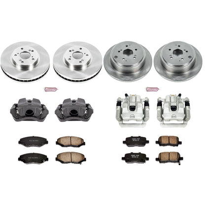 PowerStop Front & Rear Autospecialty Brake Kit with Calipers | 2003–2008 Honda Pilot (KCOE2303)