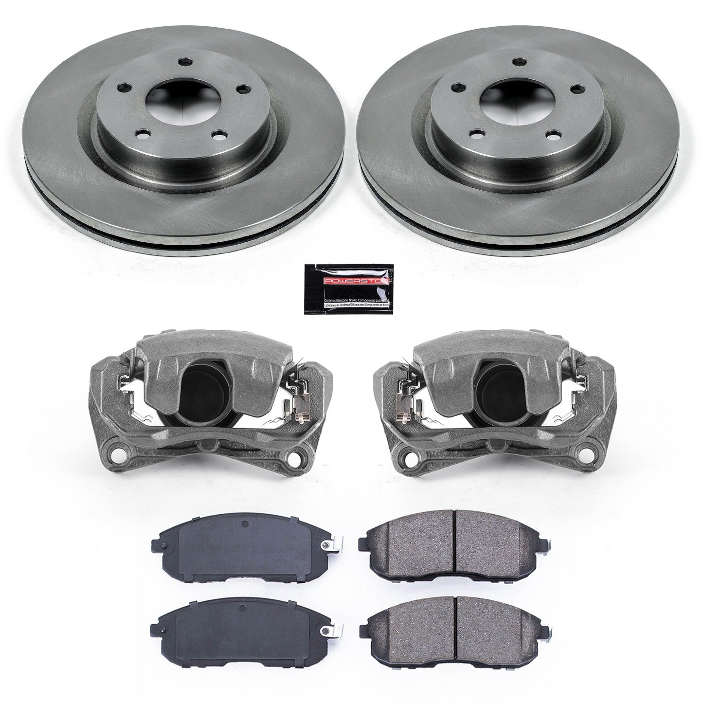 PowerStop Front Autospecialty Brake Kit with Calipers | 2007–2013 Nissan Altima (KCOE241)