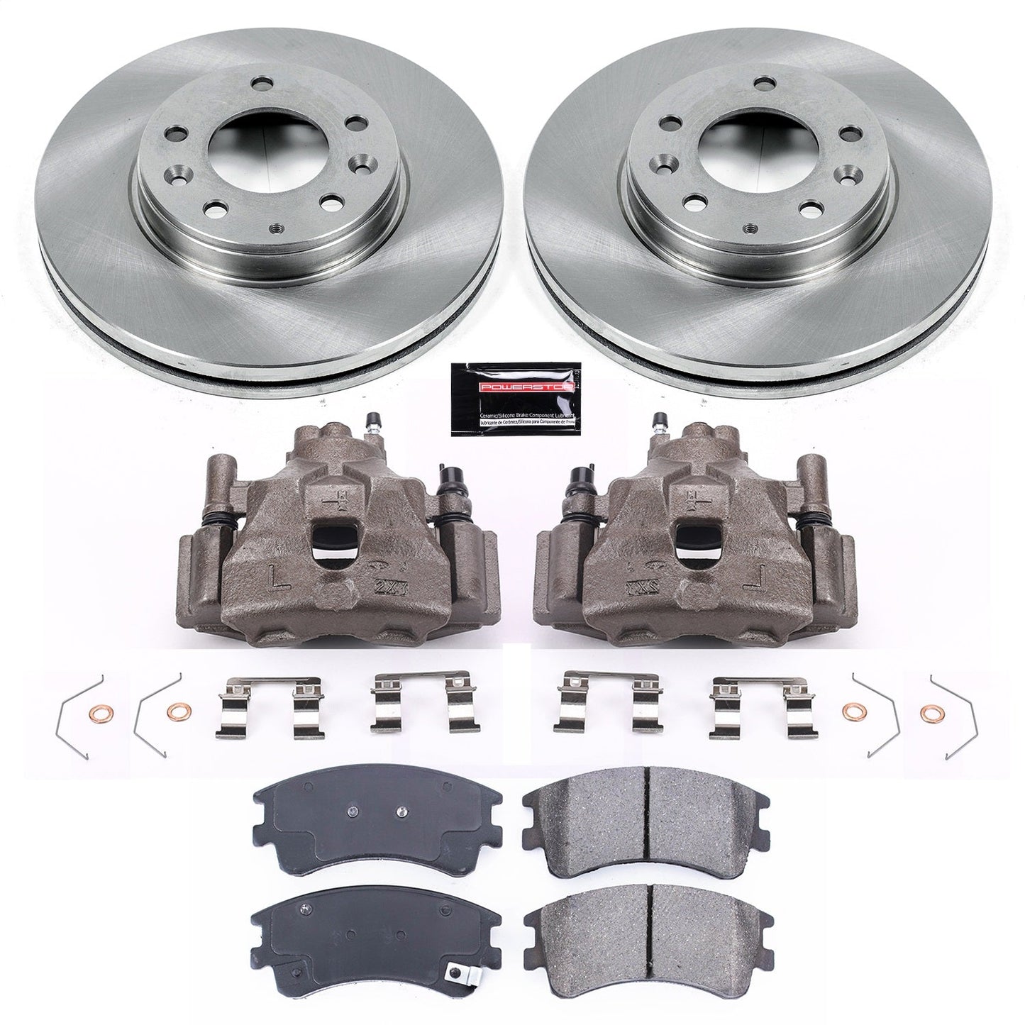 PowerStop Front Autospecialty Brake Kit with Calipers | 2003–2005 Mazda 6 (KCOE2448)