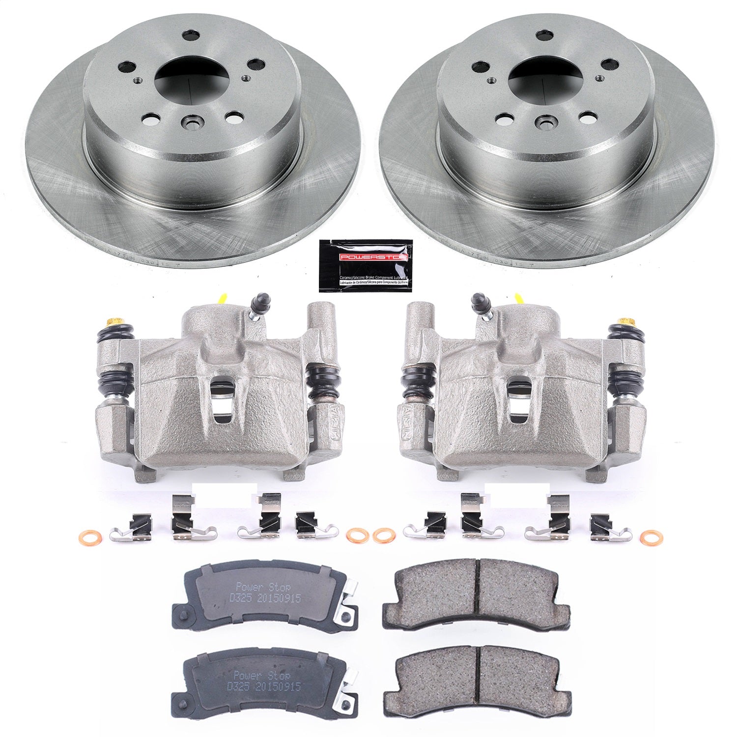 PowerStop Rear Brake Kit with Calipers | 1999–2003 Lexus RX300 (KCOE2564A)