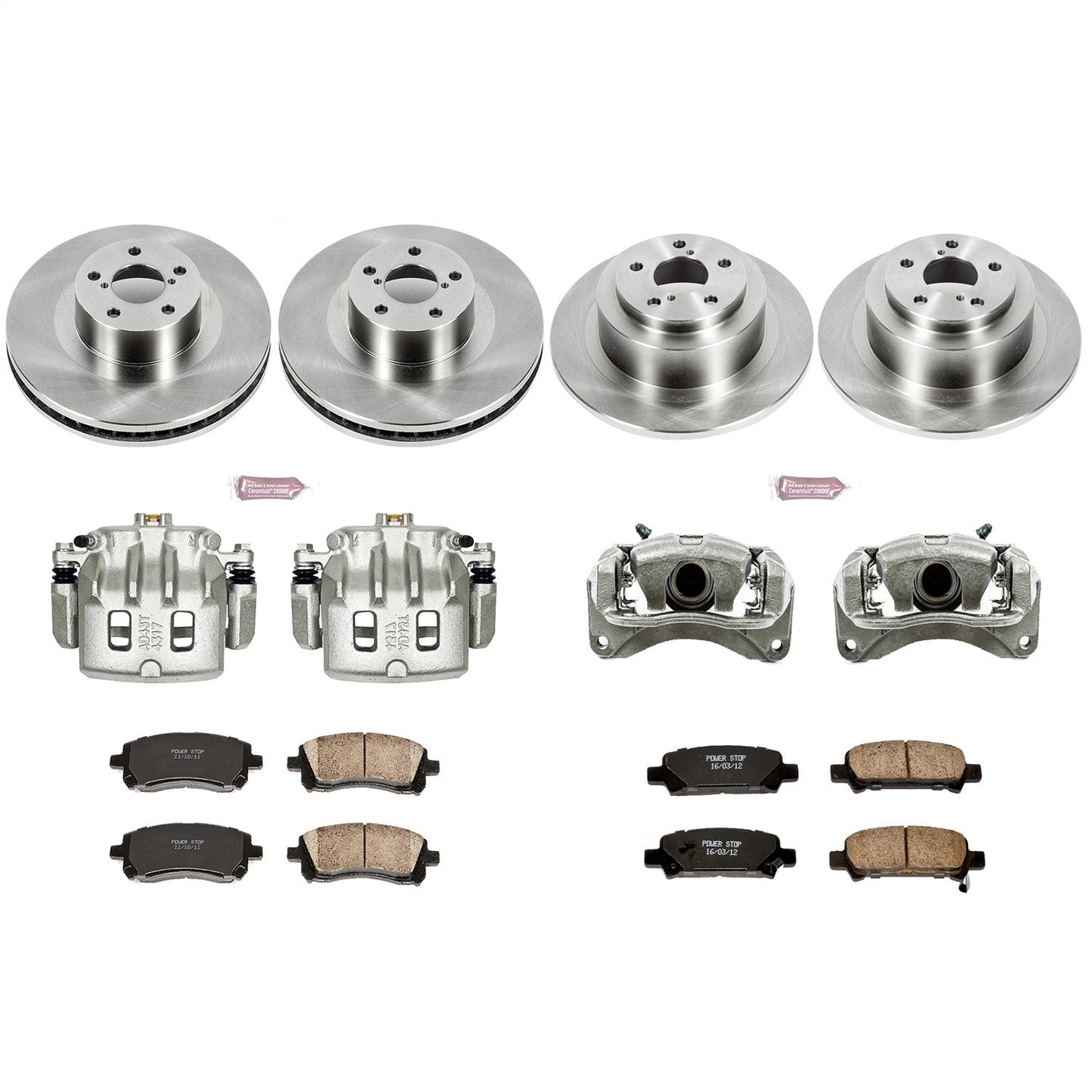 PowerStop Brake Kit | 2001 Subaru Legacy Front & Rear (KCOE2752)