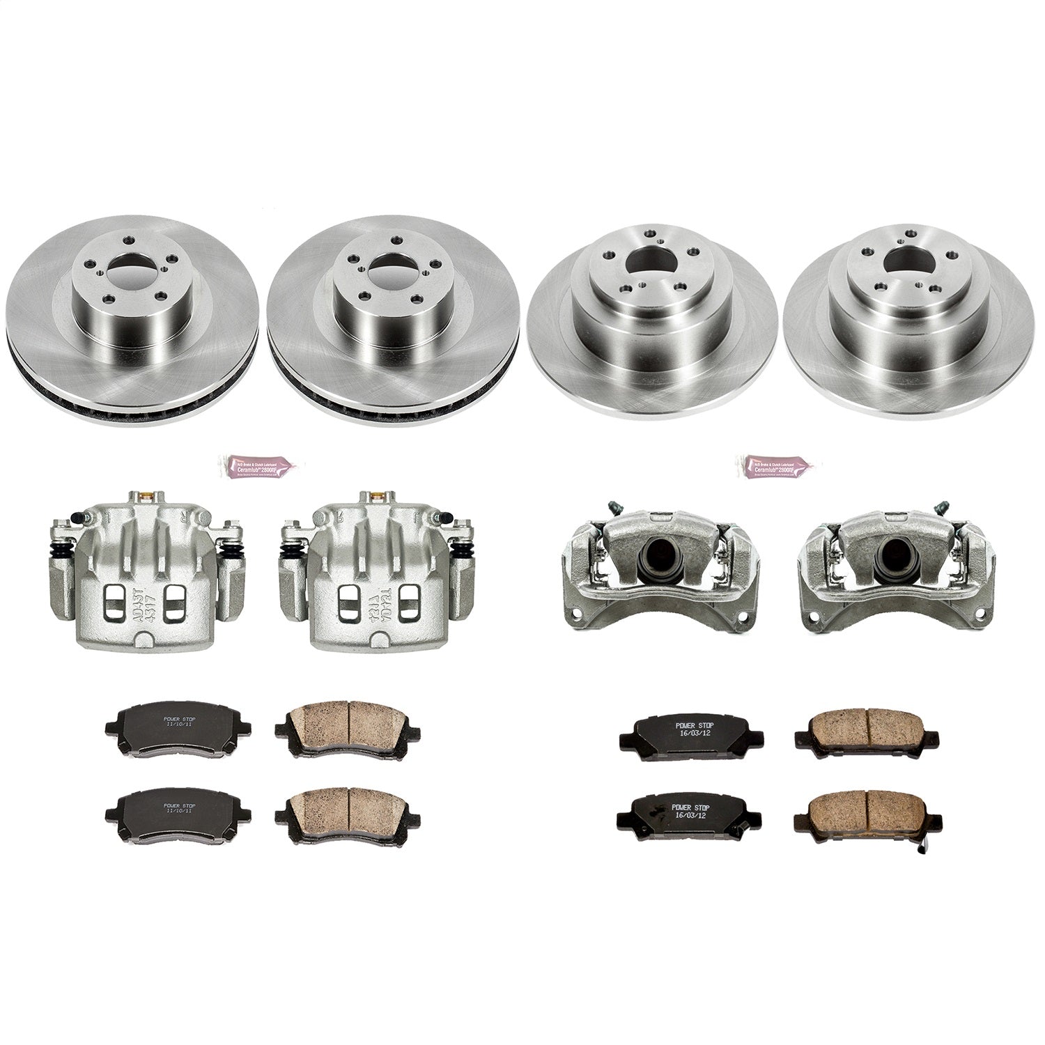 PowerStop Brake Kit | 2001 Subaru Legacy Front & Rear (KCOE2752)