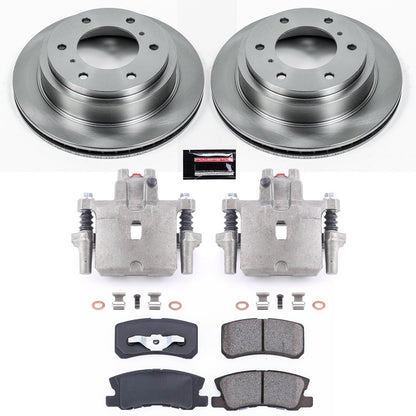 PowerStop Brake Kit with Calipers | 2001–2006 Mitsubishi Montero (KCOE3119)