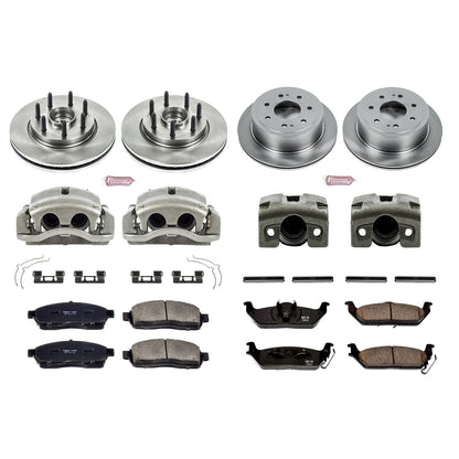 PowerStop 2004 Ford F-150 Front & Rear Autospecialty Kit w/Cals (KCOE4005)