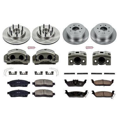 PowerStop 05-08 Ford F-150 Front & Rear Autospecialty Kit w/Cals (KCOE4005A)