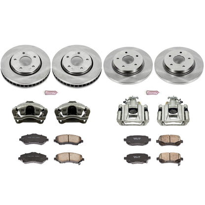 PowerStop 08-12 Chrysler Town & Country Front & Rear Autospecialty Brake Kit w/Calipers (KCOE4015)
