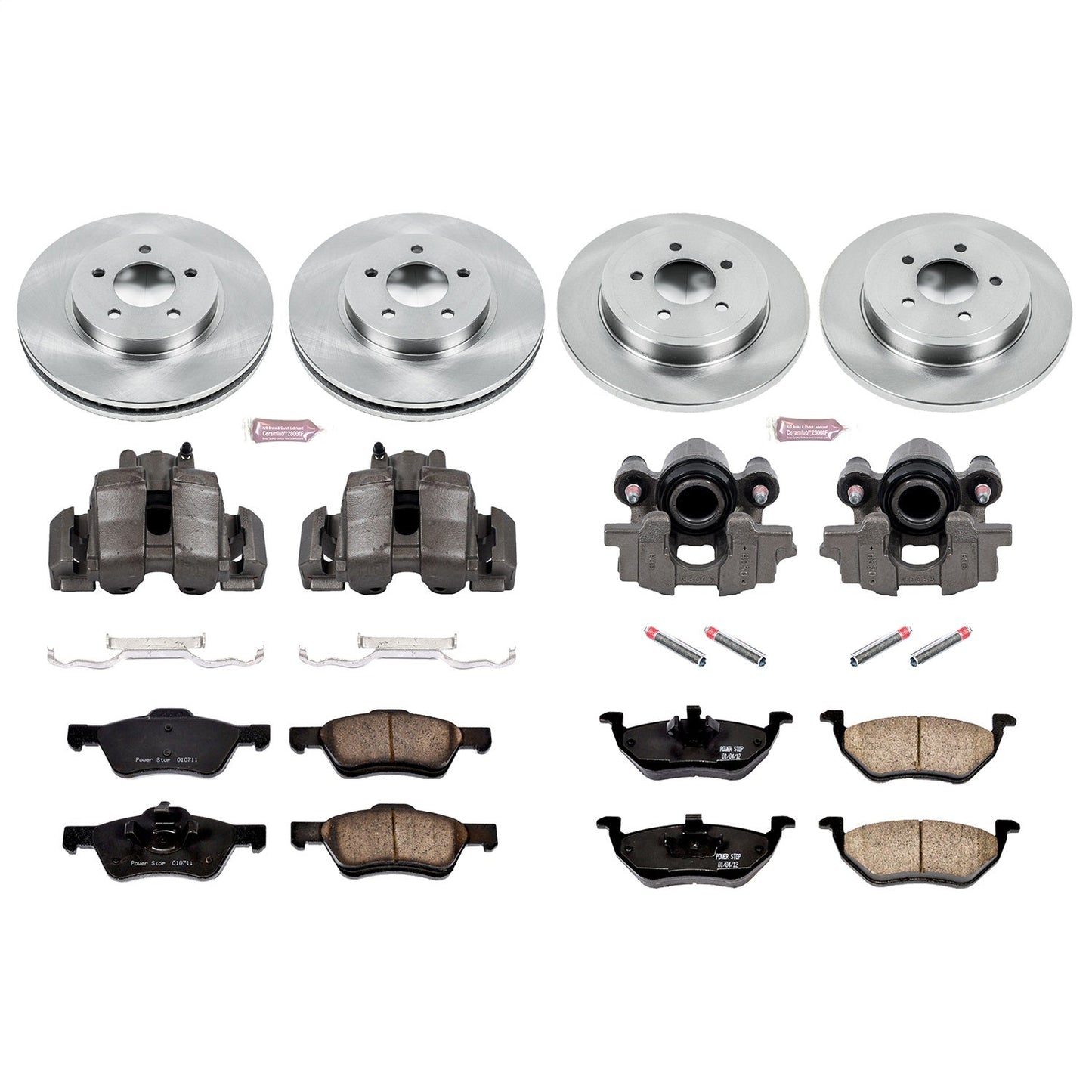 PowerStop 05-07 Ford Escape Front & Rear Autospecialty Brake Kit w/Calipers (KCOE4024)
