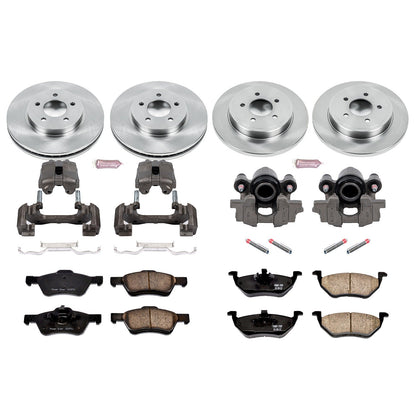 PowerStop 2007 Ford Escape Front & Rear Autospecialty Brake Kit w/Calipers (KCOE4024A)
