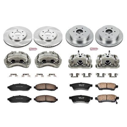 PowerStop 05-18 Nissan Frontier Front & Rear Autospecialty Brake Kit w/Calipers (KCOE4063)