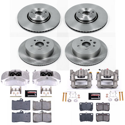 PowerStop 07-11 Lexus GS350 Front & Rear Autospecialty Kit w/Cals (KCOE4070)