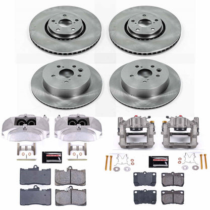 PowerStop 07-11 Lexus GS350 Front & Rear Autospecialty Kit w/Cals (KCOE4071)
