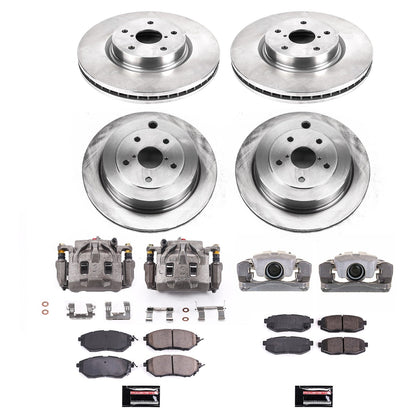 PowerStop 08-14 Subaru Tribeca Front & Rear Autospecialty Kit w/Cals (KCOE4088)