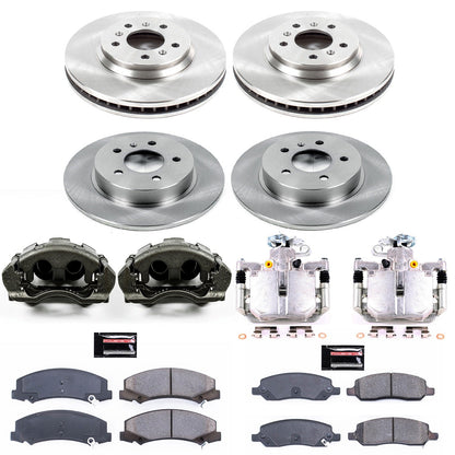 PowerStop 06-11 Buick Lucerne Front & Rear Autospecialty Kit w/Cals (KCOE4096)
