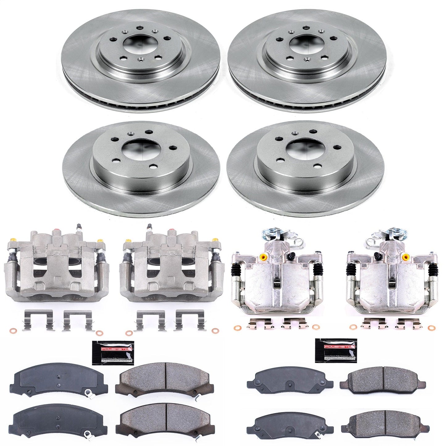 PowerStop 06-11 Buick Lucerne Front & Rear Autospecialty Kit w/Cals (KCOE4097)