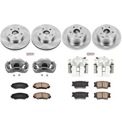PowerStop 10-12 Lexus HS250h Front & Rear Autospecialty Brake Kit w/Calipers (KCOE4100)