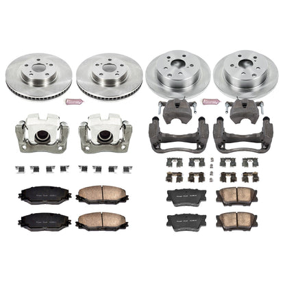 PowerStop 06-18 Toyota RAV4 Front & Rear Autospecialty Brake Kit w/Calipers (KCOE4101)