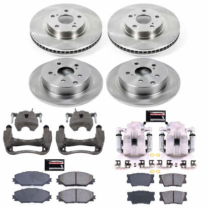 PowerStop 11-18 Toyota RAV4 Front & Rear Autospecialty Brake Kit w/Calipers (KCOE4101A)