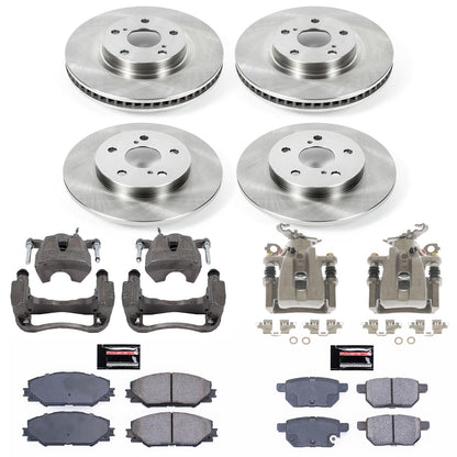 PowerStop 09-10 Pontiac Vibe Front & Rear Autospecialty Brake Kit w/Calipers (KCOE4142)