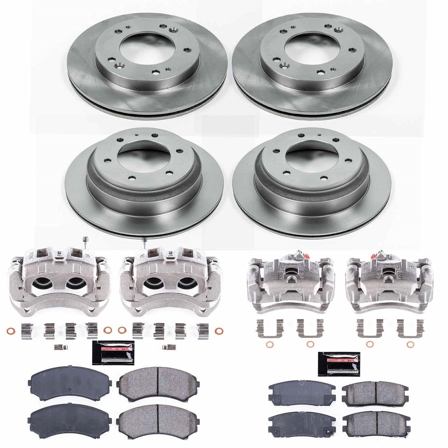 PowerStop 2002 Honda Passport Front & Rear Autospecialty Brake Kit w/Calipers (KCOE4311A)