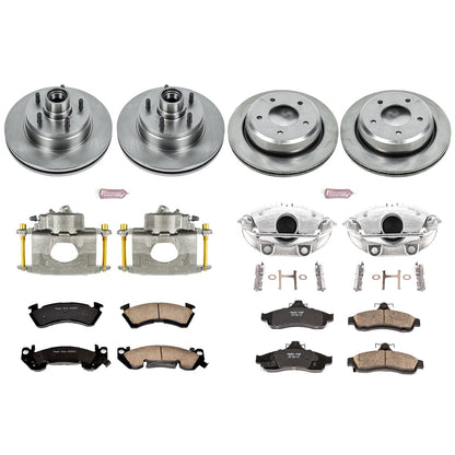 PowerStop 94-96 Chevrolet Impala Front & Rear Autospecialty Kit w/Cals (KCOE4338)
