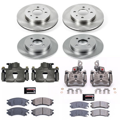PowerStop 96-98 Saturn SC1 Front & Rear Autospecialty Brake Kit w/Calipers (KCOE4378)