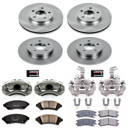 PowerStop 2005 Buick LeSabre Front & Rear Autospecialty Brake Kit w/Calipers (KCOE4379)